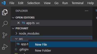 使用饼图数据创建 JSON 文件